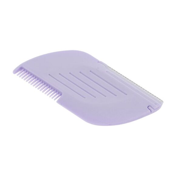 Diamond-shaped with Comb Eyebrow Trimmer for Bathroom Hotel Toilet Purple - Picture 1 of 3